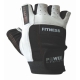 Fitness rukavice - FITNESS spandex-kůže