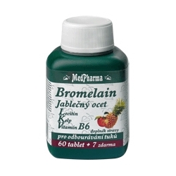 Bromelain 300 mg + jablečný ocet + lecitin + kelp + B6 67 tablet