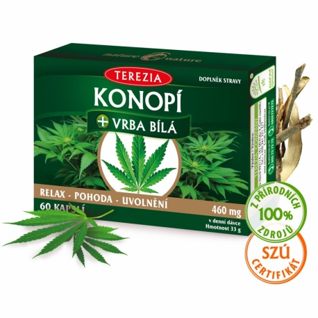 TEREZIA KONOPÍ + VRBA BÍLÁ 60 KAPSLÍ