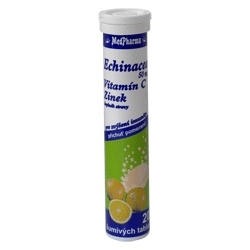 Echinacea 50 mg + vitamín C + zinek 20 šumivých tablet