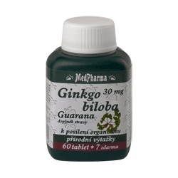 Ginkgo biloba 30 mg + guarana 67 tablet